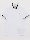 Classic ORB Logo Polo Shirt White - VIVIENNE WESTWOOD - BALAAN 3