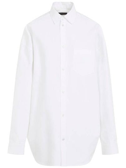 Outerwear Large Fit Shirt White - BALENCIAGA - BALAAN 2