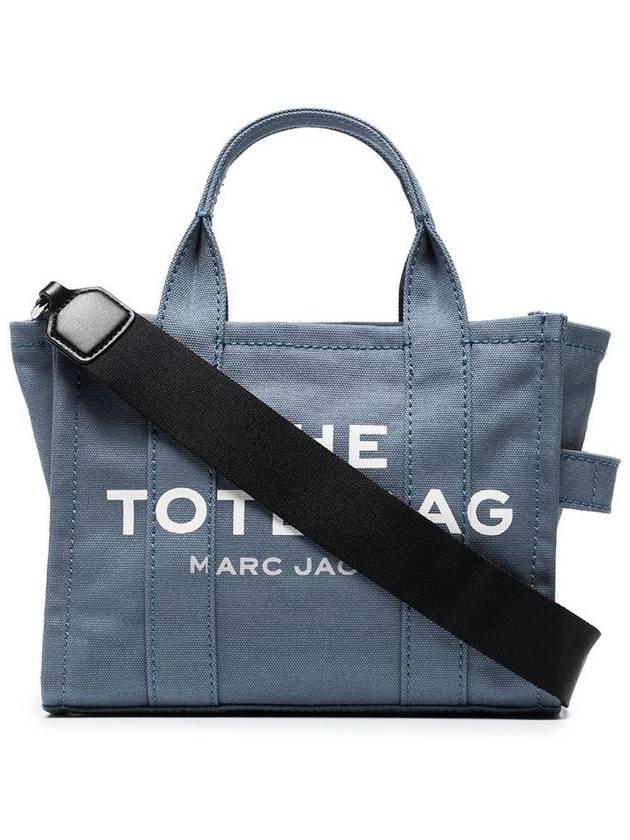 Logo Small Canvas Tote Bag Blue Shadow - MARC JACOBS - BALAAN 2