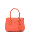 Galleria Saffiano Leather Mini Tote Bag Orange - PRADA - BALAAN 1