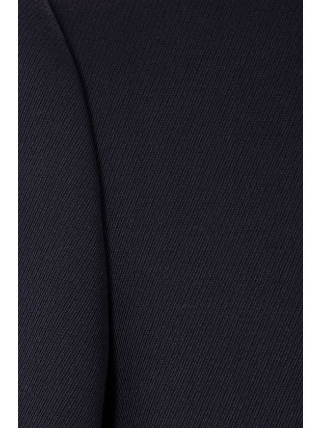 Stitched Collarless Wool Single Coat Navy - MAISON MARGIELA - BALAAN 5