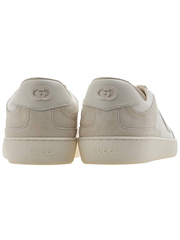 Interlocking G Suede Low-Top Sneakers White - GUCCI - BALAAN 5