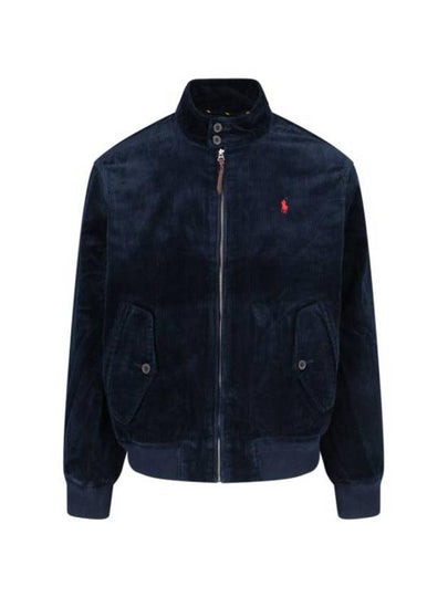 Pony Corduroy Bomber Jacket Navy - POLO RALPH LAUREN - BALAAN 2