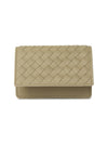 Intrecciato Flap Business Card Wallet Beige - BOTTEGA VENETA - BALAAN 1