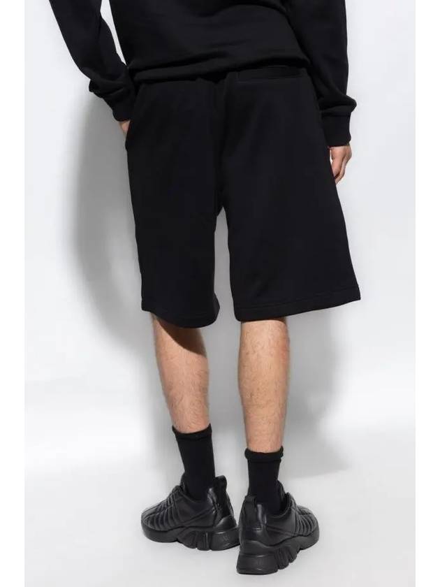 Taylor EKD Motif Cotton Shorts Black - BURBERRY - BALAAN 5