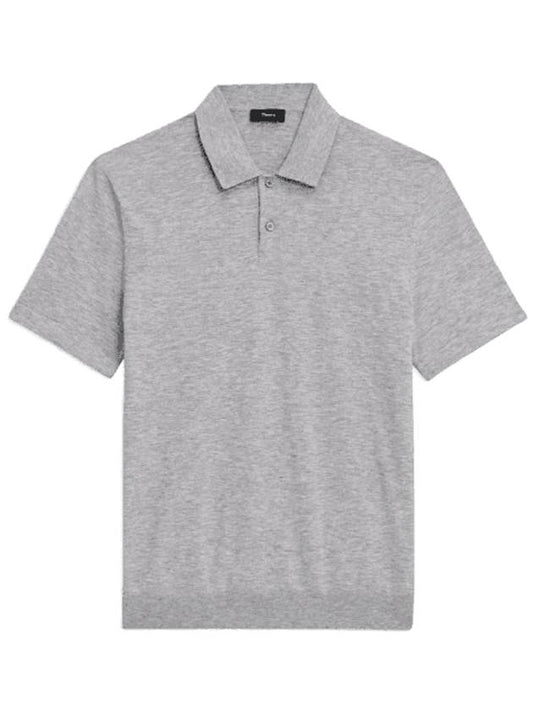 Goris Light Billen PK Shirt Gray Header - THEORY - BALAAN 1