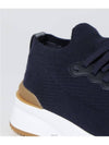 Knit Low Top Sneakers Blue - BRUNELLO CUCINELLI - BALAAN 5