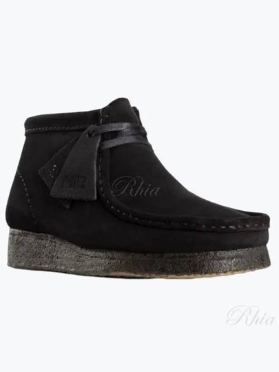 Wallabee Suede Ankle Boots Black - CLARKS - BALAAN 2