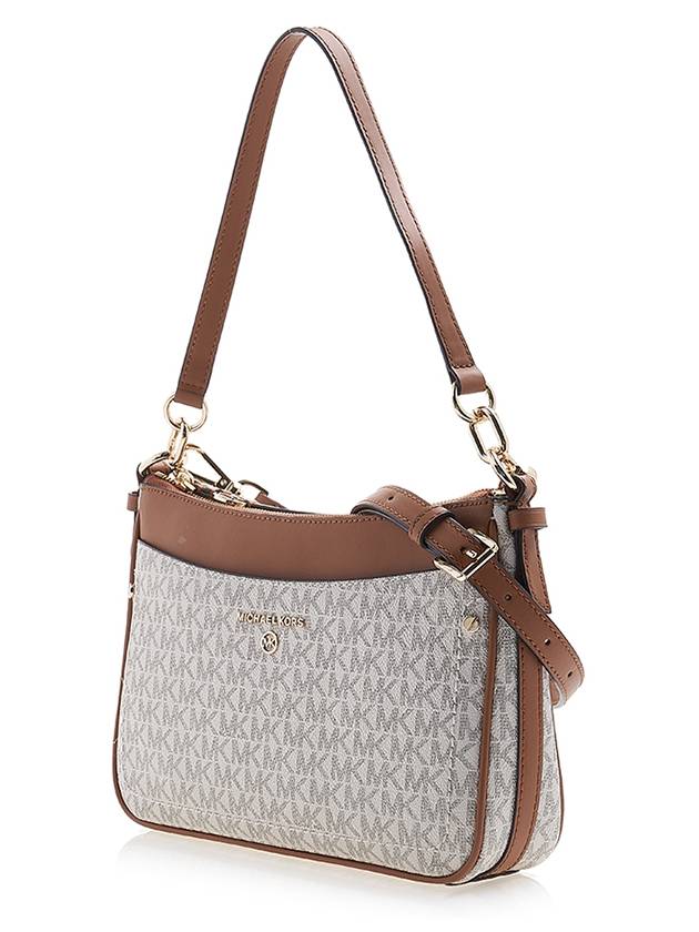 Jet Set Medium Logo Shoulder Bag Vanilla - MICHAEL KORS - BALAAN 3