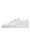 Court Classic Leather Low Top Sneakers White - SAINT LAURENT - BALAAN 1