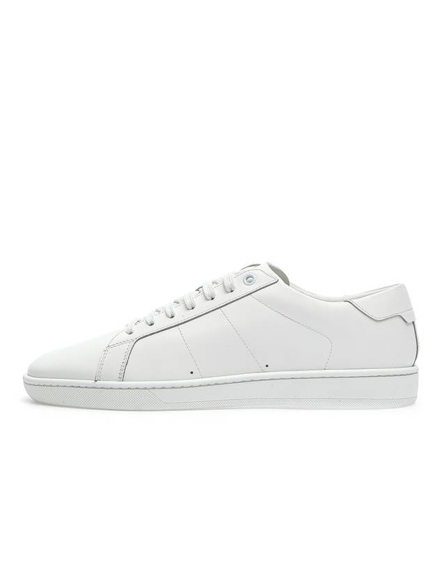 Court Classic Leather Low Top Sneakers White - SAINT LAURENT - BALAAN 1