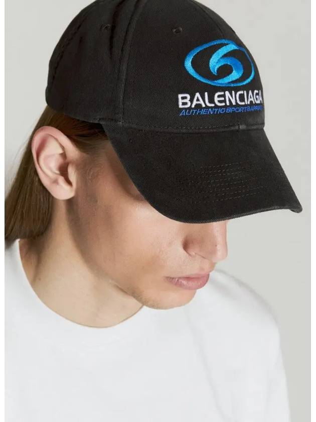 Embroided Logo Ball Cap Black - BALENCIAGA - BALAAN 6