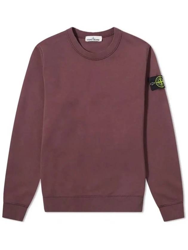 Men's Wappen Patch Sweatshirt Burgundy - STONE ISLAND - BALAAN 2