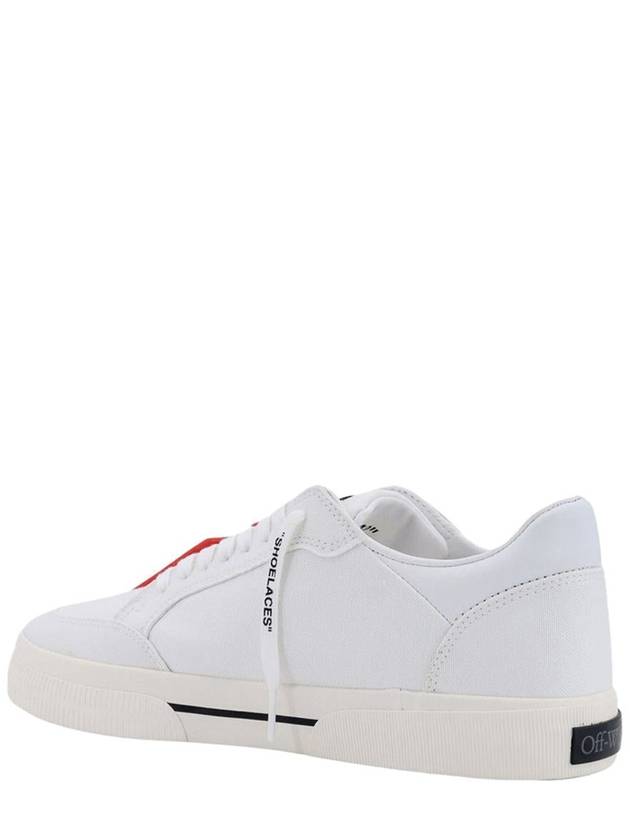 vulcanized contrast tag canvas sneakers OMIA293S24FAB0010210 - OFF WHITE - BALAAN 4