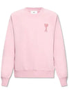 Heart Logo Overfit Sweatshirt Pink - AMI - BALAAN 2