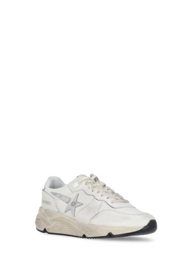 Running Sole In Nappa With Silver Star And Gold Leather Heel Tab Sneakers White - GOLDEN GOOSE - BALAAN 3