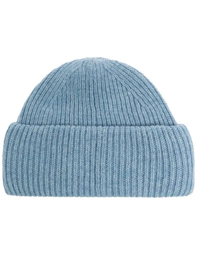 Small Face Logo Beanie Steel Blue - ACNE STUDIOS - BALAAN 4