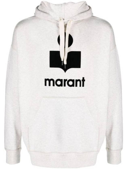 Miley Logo Cotton Hoodie Grey - ISABEL MARANT - BALAAN 2