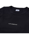 24/1 Jersey Garment Dyed Logo Short Sleeve T-Shirt Black - CP COMPANY - BALAAN 4