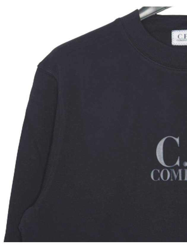 Men's Navy Round Sweatshirt 08CMSS116A 888 - CP COMPANY - BALAAN 3