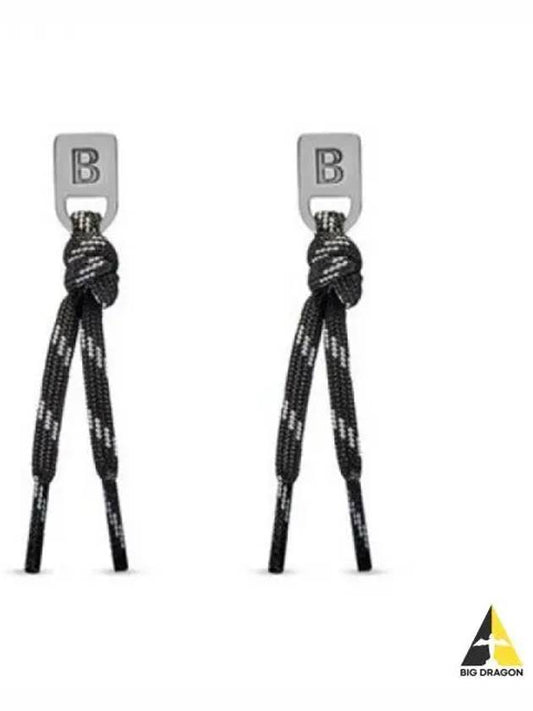 Plate earrings black 697650 TZX4S - BALENCIAGA - BALAAN 1