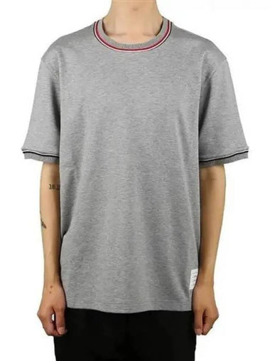 Rib trimming t shirt 271394 - THOM BROWNE - BALAAN 1