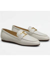 T Timeless Leather Loafers White - TOD'S - BALAAN.