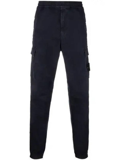 Men's Wappen Patch Straight Pants Navy - STONE ISLAND - BALAAN 2