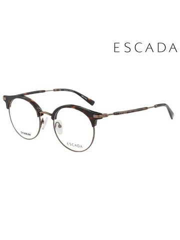 Glasses Frame VES A88F 0752 Round Titanium Men Women - ESCADA - BALAAN 1