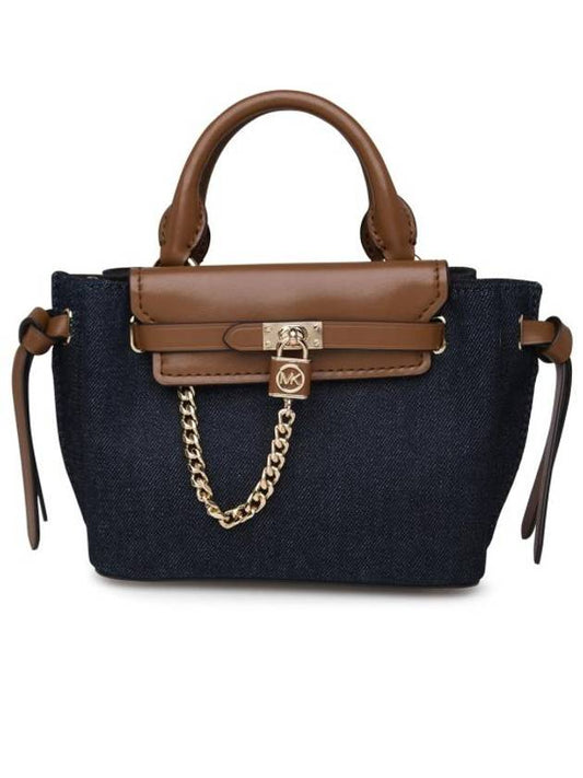 Hamilton Legacy Denim Fabric Tote Bag Dark Denim - MICHAEL KORS - BALAAN 1