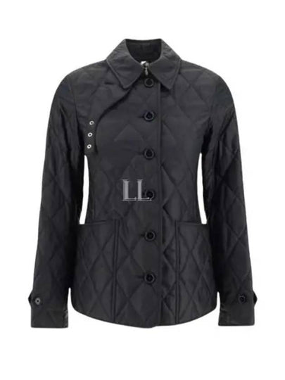 Diamond Quilted Thermoregulated Jacket Black - BURBERRY - BALAAN 2