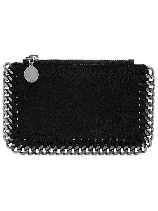 silver Falabella card wallet black - STELLA MCCARTNEY - BALAAN 2