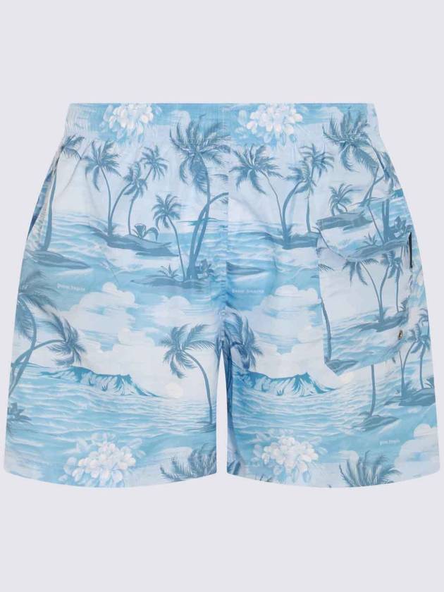 Sunset Graphic Print Swim Shorts PMFD002S24FAB0034949 - PALM ANGELS - BALAAN 5