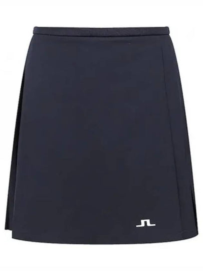 Women's Sierra Pleated Skirt Navy - J.LINDEBERG - BALAAN 2