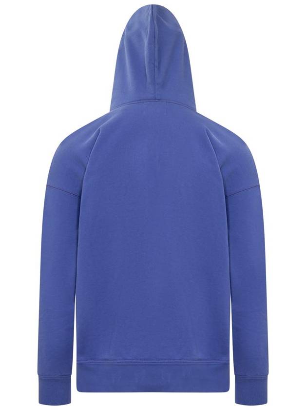 Miley Logo Cotton Hoodie Blue - ISABEL MARANT - BALAAN 3