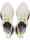 Flow FF Jacquard Leather Running Low Top Sneakers White - FENDI - BALAAN 3