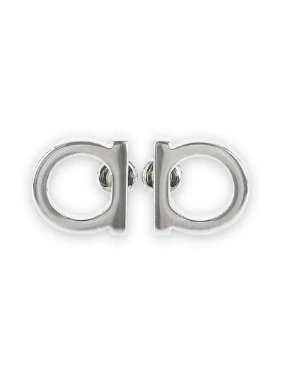 Gancini Earrings Silver - SALVATORE FERRAGAMO - BALAAN 2