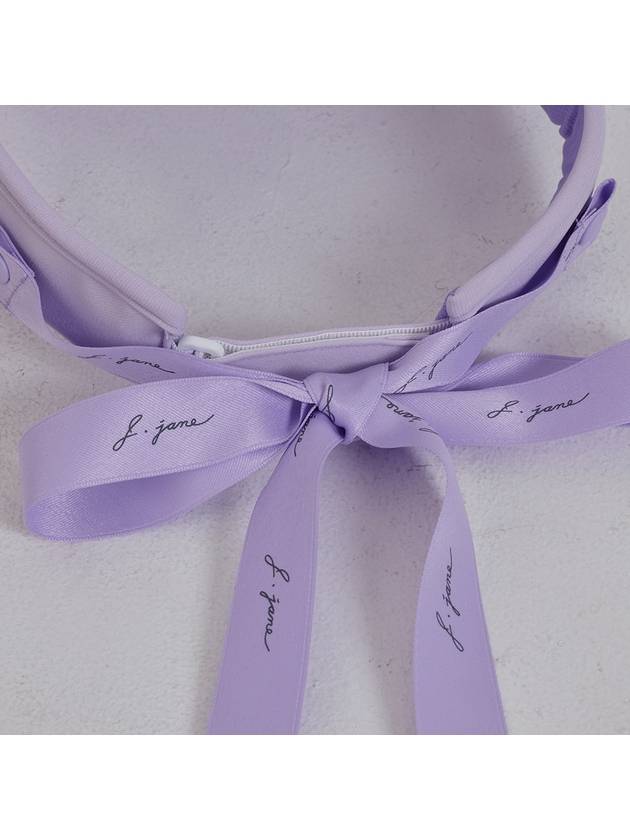 Golf Wear Logo Ribbon Sun Cap Lavender - J JANE - BALAAN 6