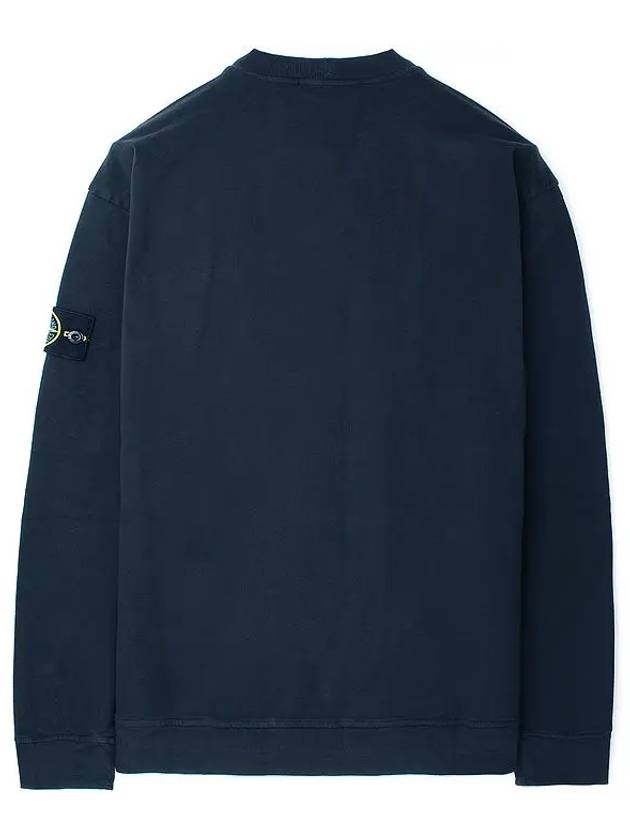 Men's Wappen Patch Crew Neck Sweatshirt Navy - STONE ISLAND - BALAAN 3