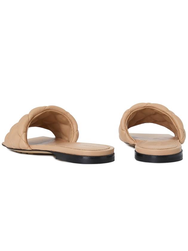 Padded Quilted Slippers Beige - BOTTEGA VENETA - BALAAN 7