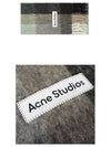 Check Mohair Muffler Green Grey Black - ACNE STUDIOS - BALAAN 5