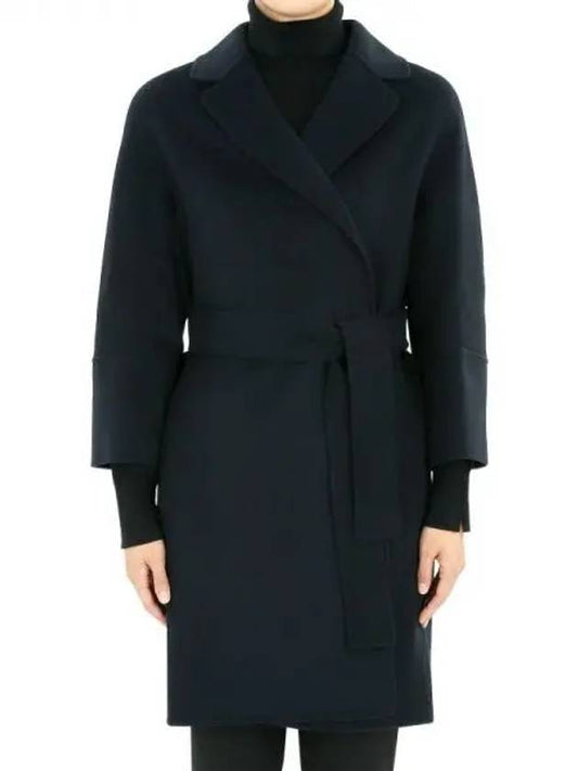 Women s Arona Virgin Wool Coat Navy 2429016111600 012 1064664 - MAX MARA - BALAAN 1