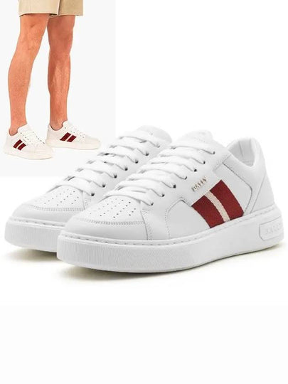 Moony Leather Low Top Sneakers White - BALLY - BALAAN 2