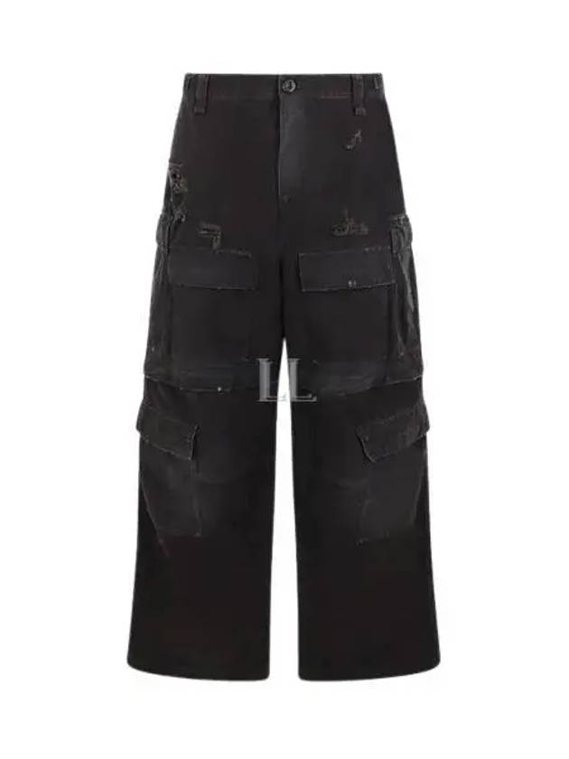 Cargo Straight Pants Black - BALENCIAGA - BALAAN 2