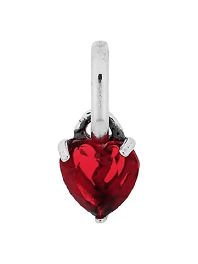 Broken Heart Mini Dangle Charm Silver Red - PANDORA - BALAAN 4