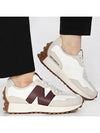 327 Classic Low Top Sneakers Dark Red Moonbeam White - NEW BALANCE - BALAAN 2