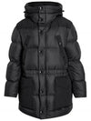 Logo Applique Nylon Puffer Coat Black - BURBERRY - BALAAN 2