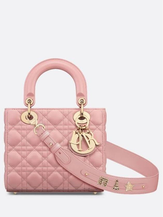 Lady My ABCDior Cannage Small Lambskin Tote Bag Pink - DIOR - BALAAN 2