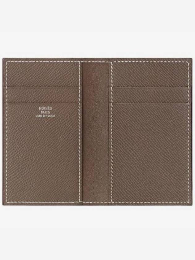 MC² Euclide Card Holder Epsom Etoupe Brown - HERMES - BALAAN 3