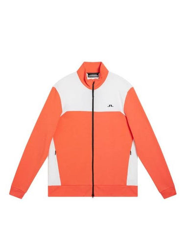 Bennett Mid Layer Zip-Up Jacket Hot Coral - J.LINDEBERG - BALAAN 1